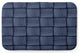 Navy Rectangular Basketweave Pet Feeding Mat for Dogs or Cats