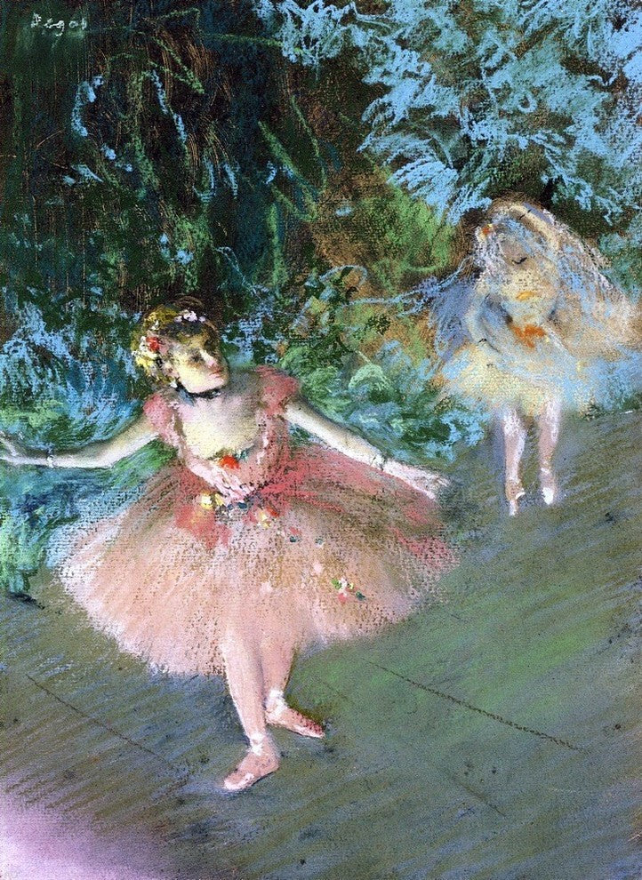 Edgar Degas Dancers on Set, 21"x28" Wall Decal