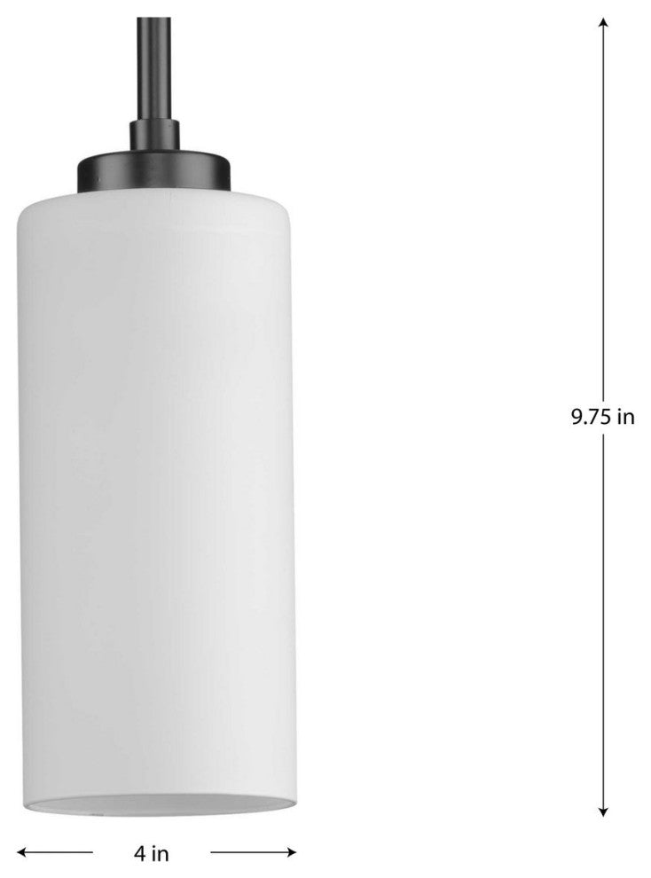 Cofield Collection One-Light Matte Black Transitional Pendant