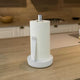 Aluminum Kitchen Paper Towel Holder, Marble Finish Tissue Paper Dispenser, White