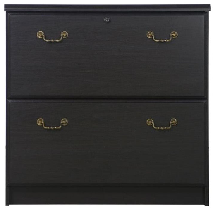 Saint Birch Transitional Wood Lateral File Cabinet in Espresso