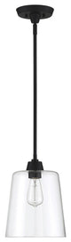 1-Light Pendant, Matte Black