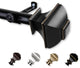 Vicky 13/16" Diameter Curtain Rod, Black, 18-28"