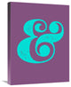 "Ampersand Poster Purple and Blue" Fine Art Print