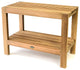 Teak Shower Bench Fiji 24" (60 cm) with Shelf