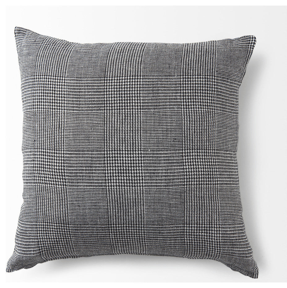 White And Black Pattern Throw Pillow Cover