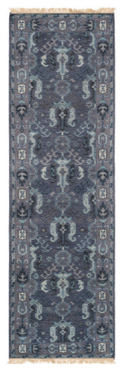 Surya Zeus ZEU-7830 8'x11' Rug, Navy/Dark Purple/Aqua/Pale Blue