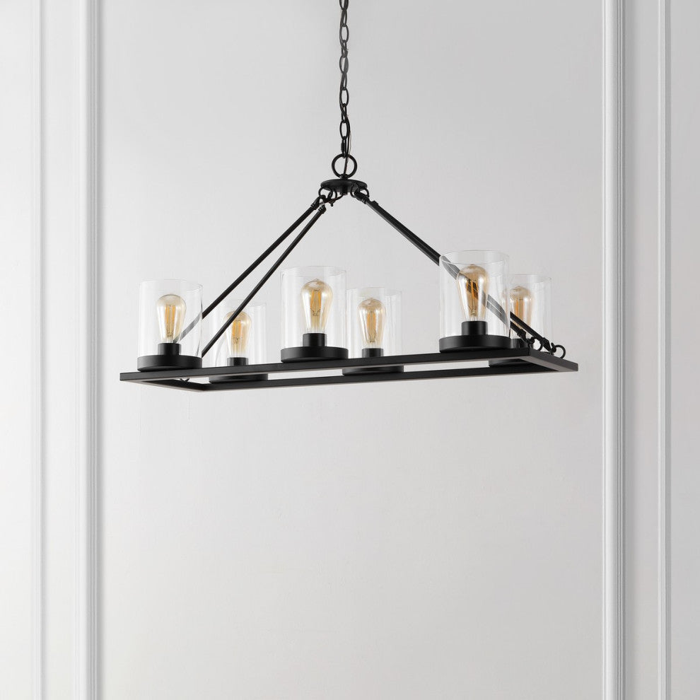 Safavieh Reagan 6Lt 32" Chandelier, Black