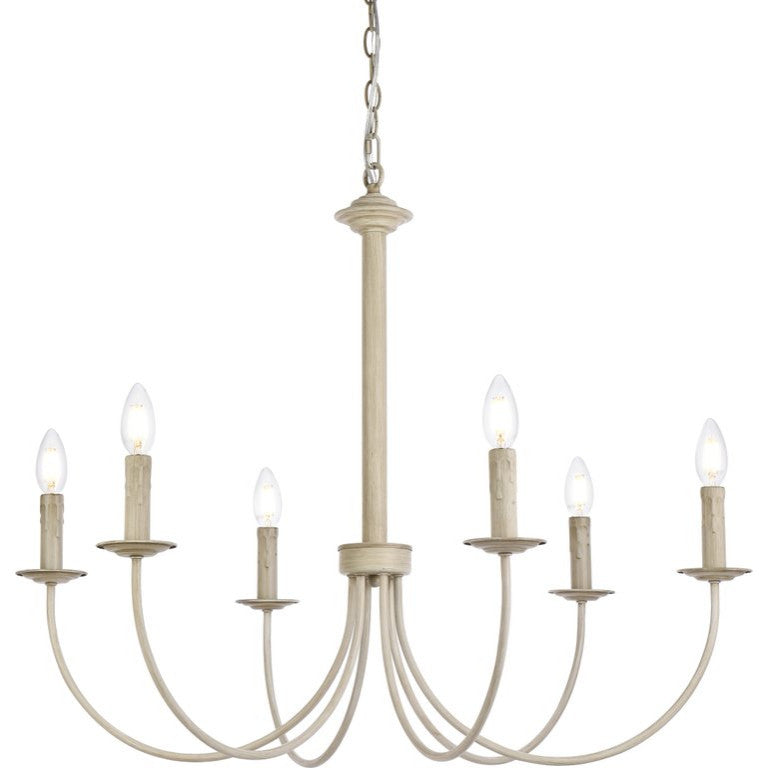 Briana 6-Light Pendant, Weathered Dove