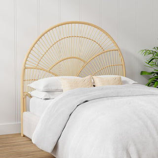 Sunrise Rattan Headboard, Natural, Twin Size