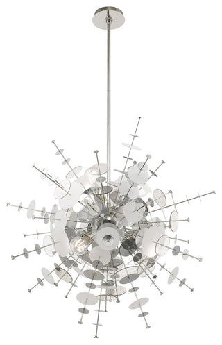 Livex Lighting Polished Chrome 6-Light Pendant Chandelier