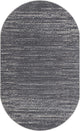 Unique Loom Oasis Calm Area Rug, Gray, 5' 0 X 8' 0 Oval