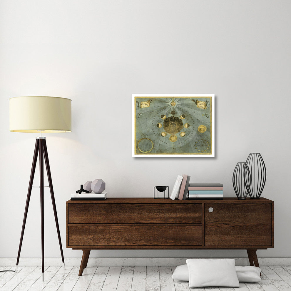"Maps of the Heavens: Phases Luna" Paper Print by Andreas Cellarius, 34"x26"