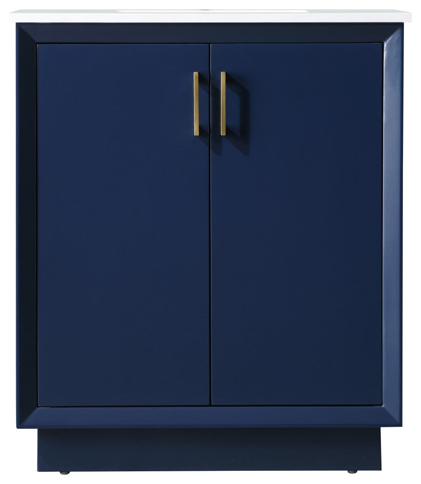 30" SIngle Bathroom Vanity, Blue