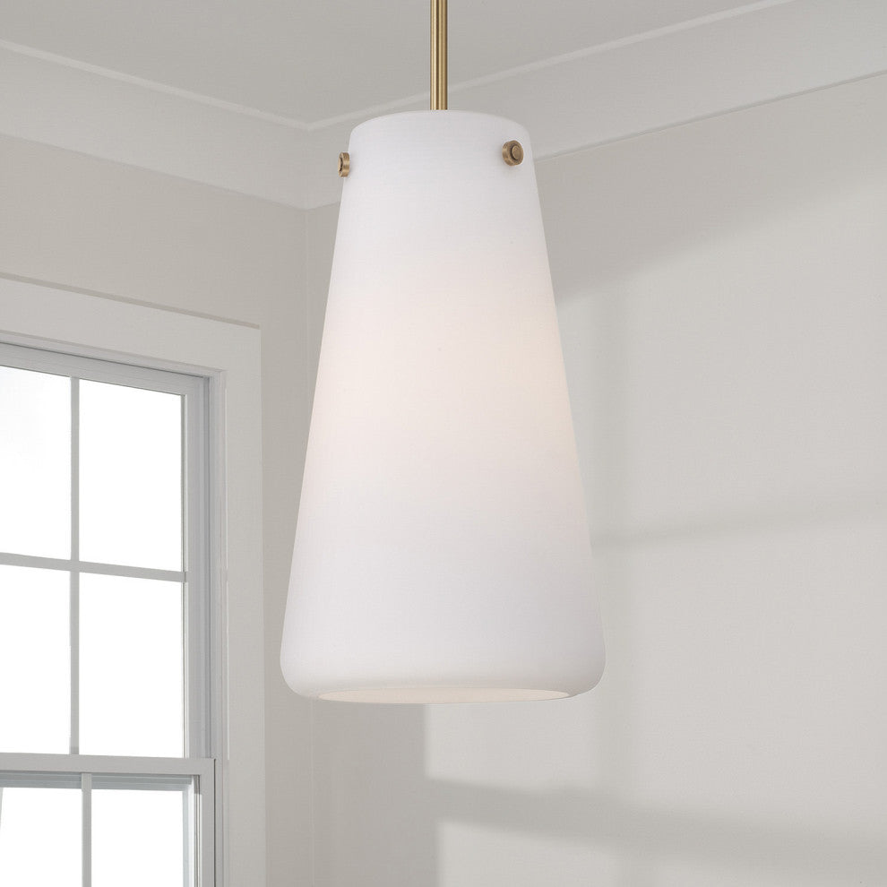 Capital Lighting 355211 Averitt 10"W Pendant - Aged Brass