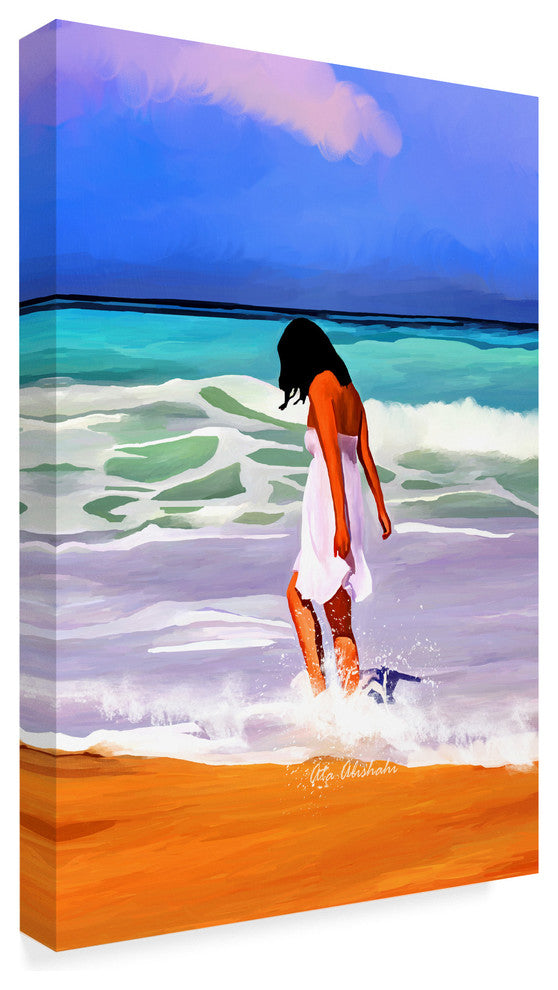 "Beach Day" by Ata Alishahi, Canvas Art, 22"x32"