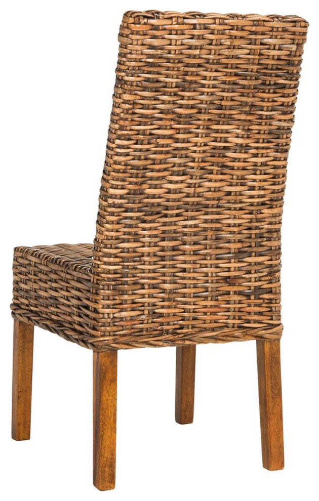 Vessa 18"h Rattan Side Chair (set Of 2) Light Brown
