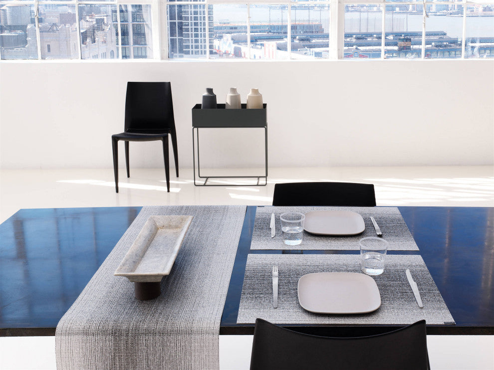 Ombre Table Runner, Silver