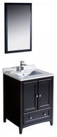 Fresca Oxford 24" Espresso Traditional Bathroom Vanity