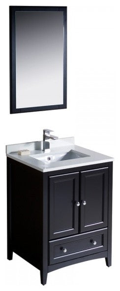 Fresca Oxford 24" Espresso Traditional Bathroom Vanity