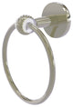 Clearview Towel Ring with Twisted Accents, Polished Nickel