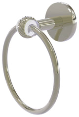 Clearview Towel Ring with Twisted Accents, Polished Nickel