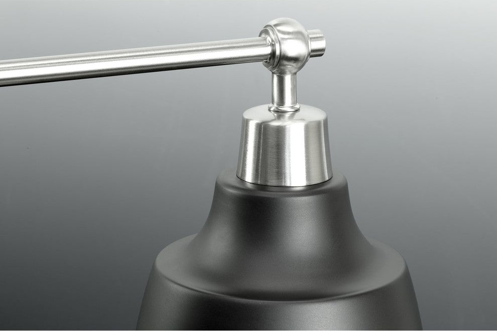 Bramlett Collection 4-Light Brushed Nickel Coastal Bath Vanity Light