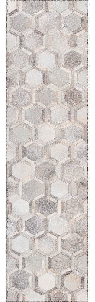 Indoor/Outdoor Stetson SS1 Flannel Machine Washable 2'3" x 12' Runner Rug