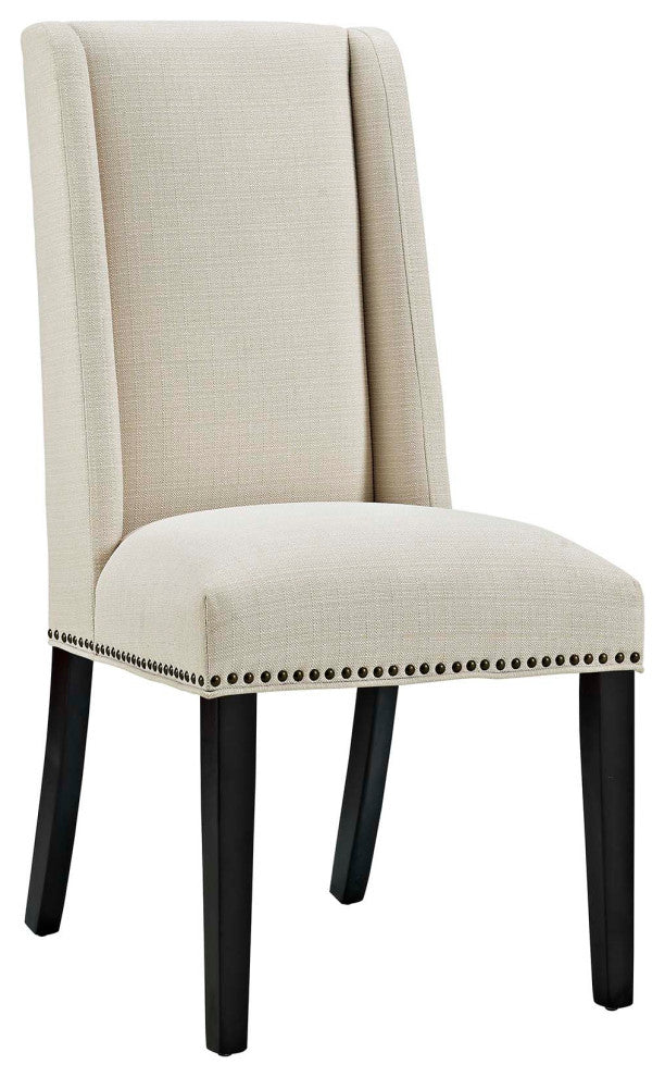 Beige Baron Dining Chair Fabric Set of 2