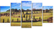 "Cypress Trees Scenic Road Siena Italy" Landscape Wall Art, 5 Panels, 60"x32"