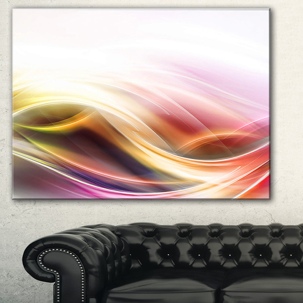 "Elegant Light Color Pattern" Abstract Digital Art Canvas Print