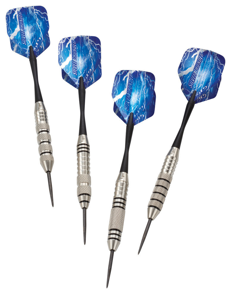 Silver Thunder Steel Tip Darts, 23 Grams