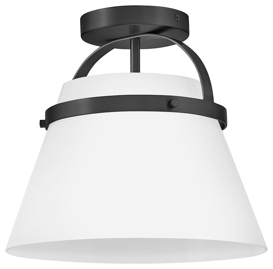 Lark Tori Medium Semi-Flush Mount, Black