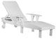 Poly Reclining Lounge Chair, White