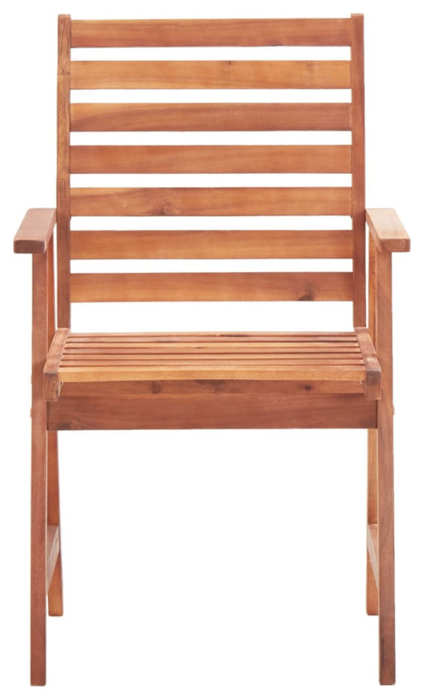 Vidaxl Outdoor Dining Chairs 2-Piece Solid Acacia Wood