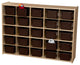 Contender 25 Tray Storage With Brown Trays - Assembled