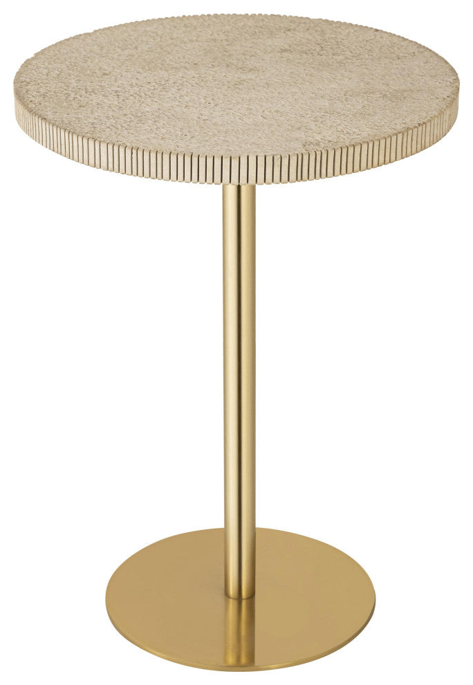Fiona Gold Stone Side Table