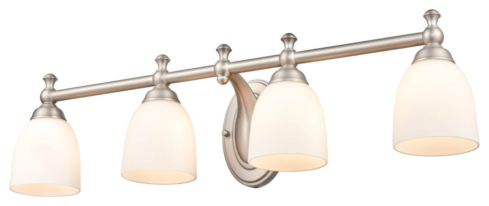 4 Light 30" Satin Nickel Vanity Light
