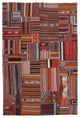 Rug N Carpet - Handmade Oriental 6' 8'' x 9' 11'' Tribal Patchwork Kilim Rug