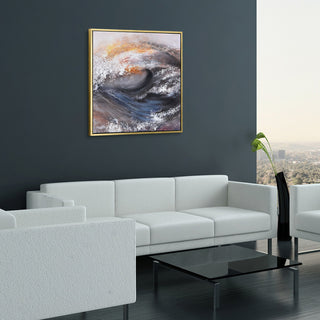 Tornado Abstract Textured Metallic Hand Painted Wall Art by Martin Edwards