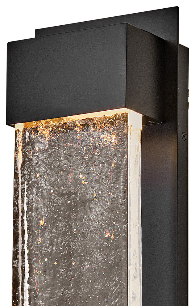 Hinkley Rune Large Wall Mount Lantern, Black