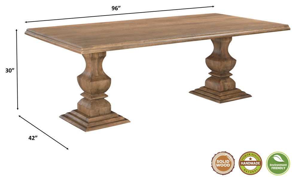 Noah 11-piece Solid Wood Dining Set