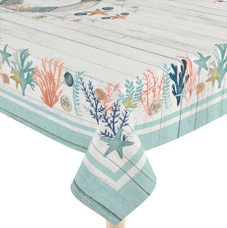 Laural Home Coastal Reef 70" X 144" Tablecloth