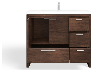 Cerrin Bath Vanity, Rosewood, 42", Single Sink, Freestanding