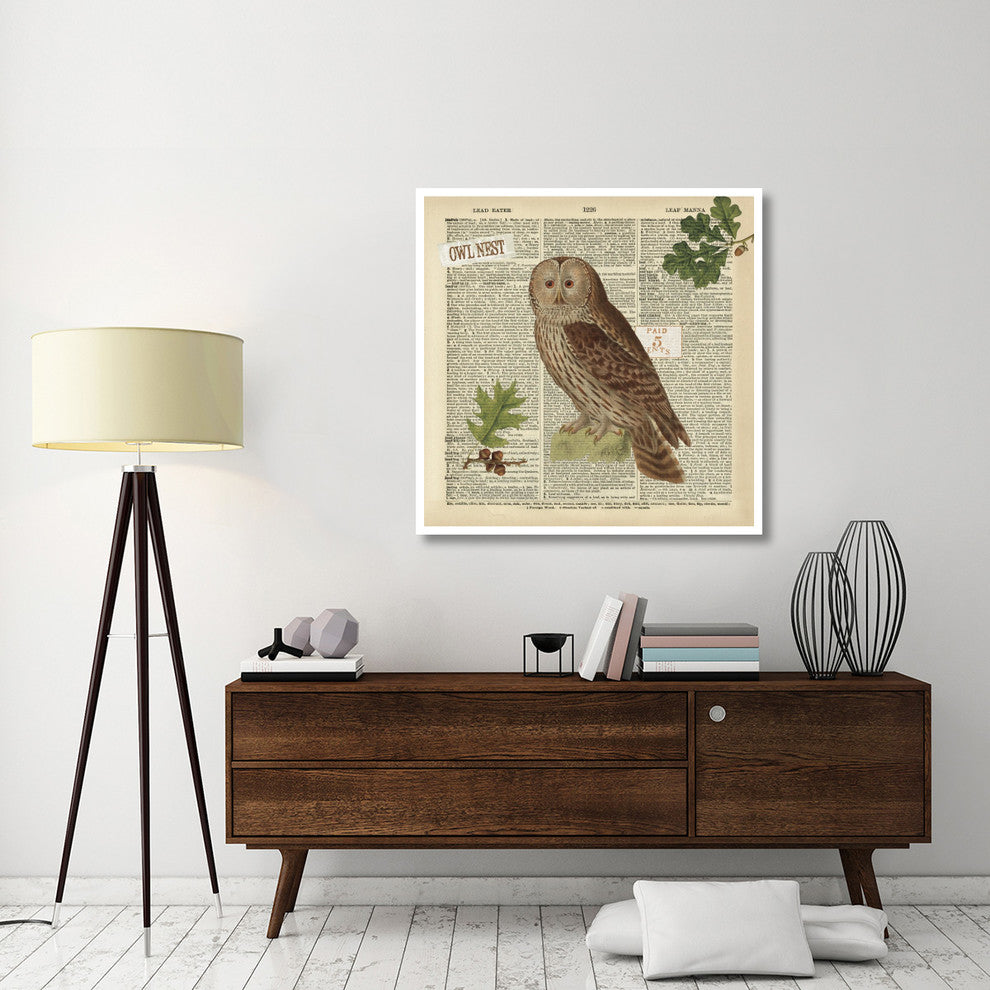 "Lodge Collage I" Digital Paper Print by Katie Pertiet, 42"x42"