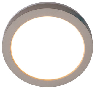 Round LED Energy Star Flush Mount, Nickel
