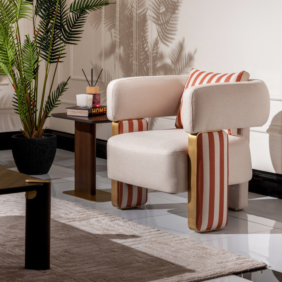 Amora Accent Chair Ash/Eggshell Walnut