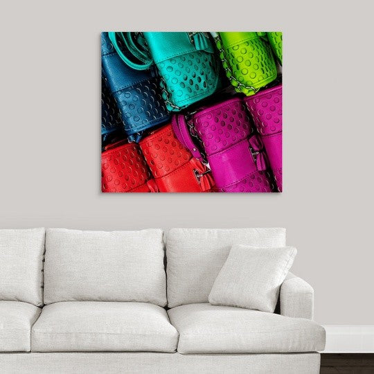 "Electric Pocketbooks" Wrapped Canvas Art Print, 36"x32"x1.5"
