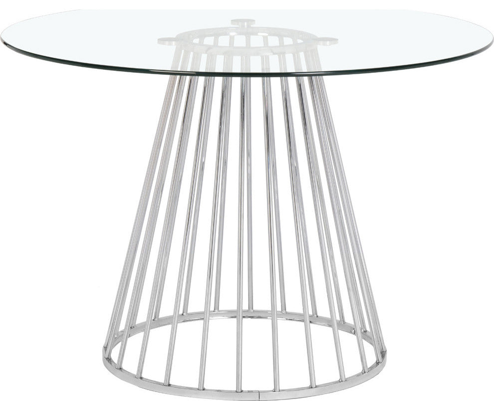 Gio Dining Table, Chrome Base