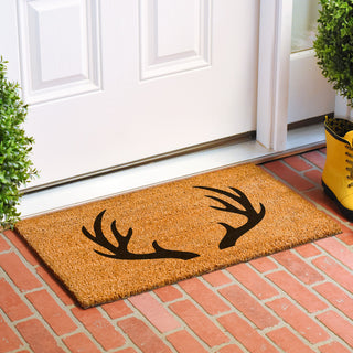 Calloway Mills Antler Monogram Doormat, 24"x48", Letter NP